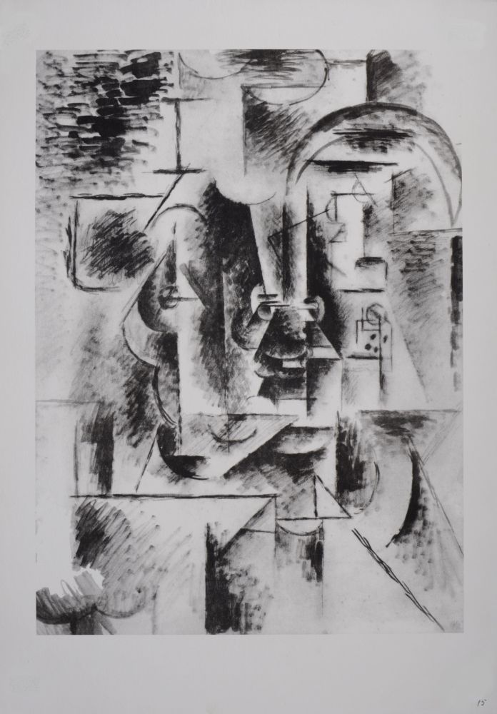 Lithographie Picasso (After) - Homme à la pipe, 1946