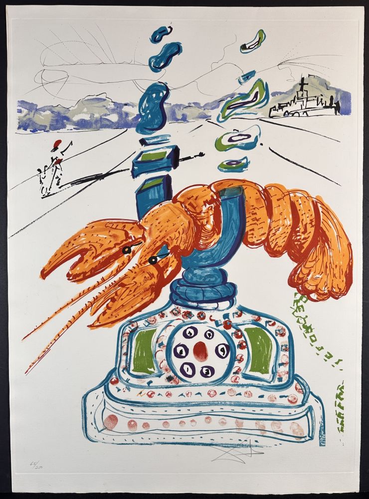 Gravure Dali - Imaginations & Objects of The Future Cybernetic Lobster Telephone