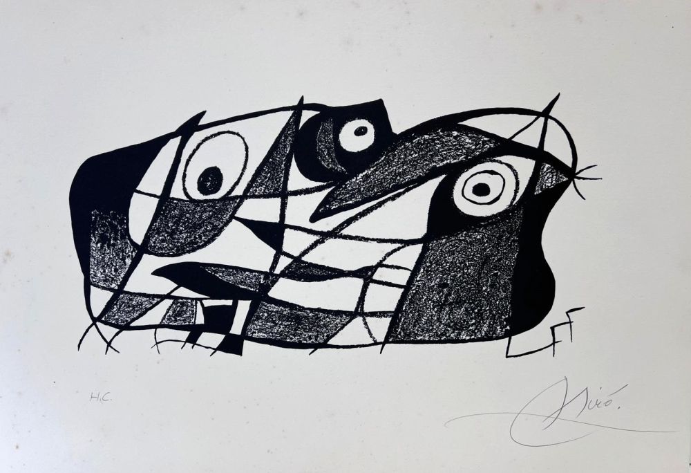 Lithographie Miró - Joan Miró. Fotoscop 