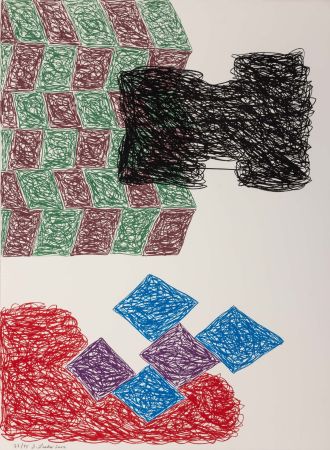 Lithographie Lasker - Jonathan Lasker (1948) - Unconscious Construct - Lithograph on paper - 2002