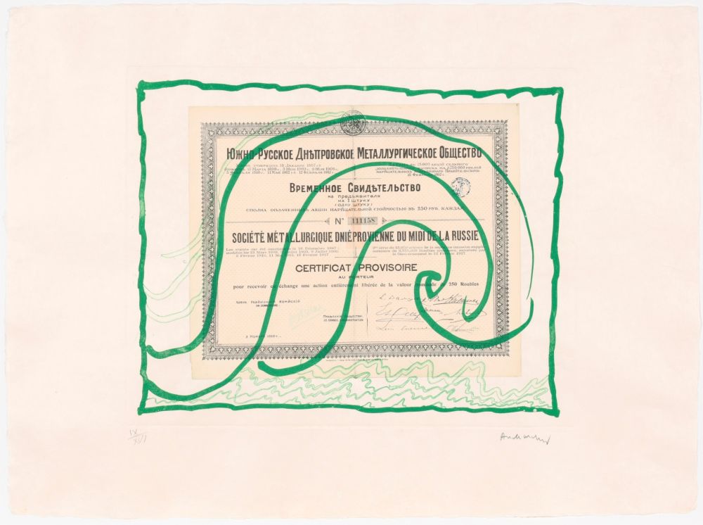 Eau-Forte Alechinsky - Krach III