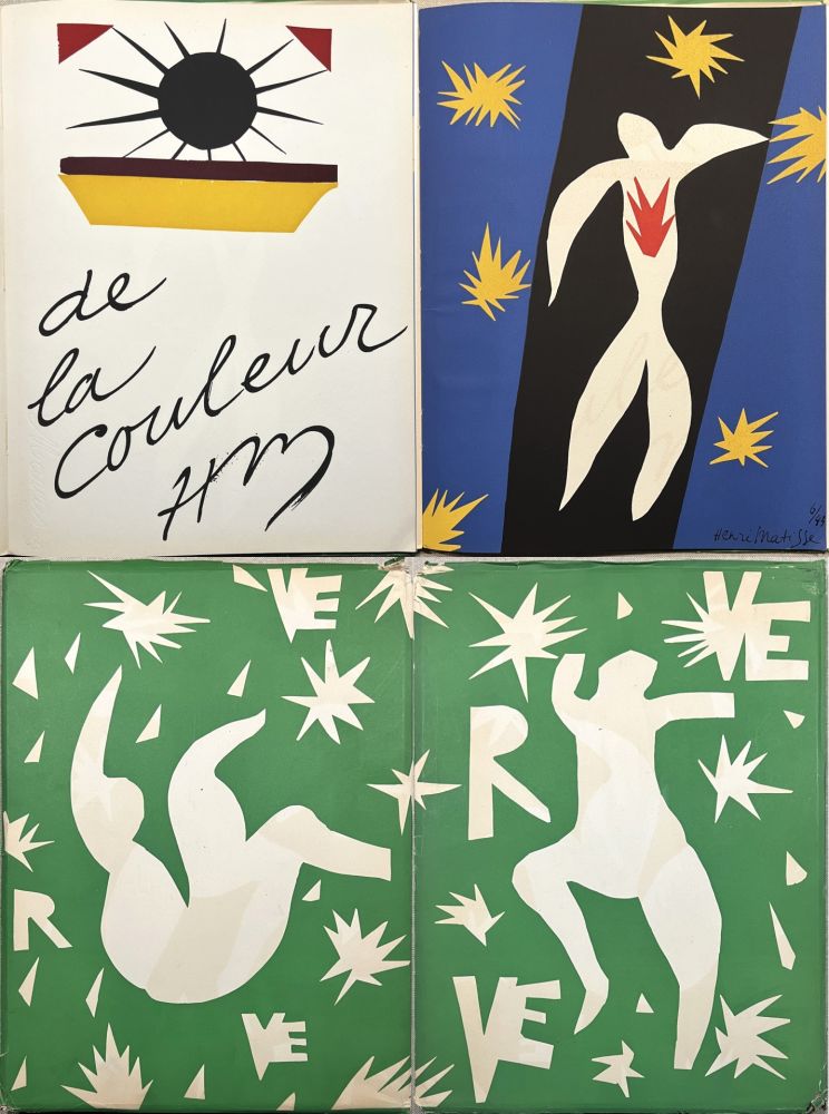 Lithographie Matisse - LA CHUTE D'ICARE. Verve. Vol. IV, No. 13. DE LA COULEUR (1945).
