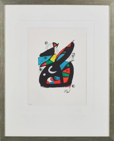 Lithographie Miró - La Mélodie Acide, Planche XIII