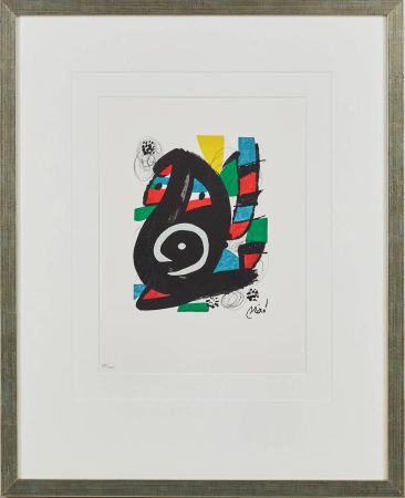 Lithographie Miró - La Mélodie Acide, Planche XIV