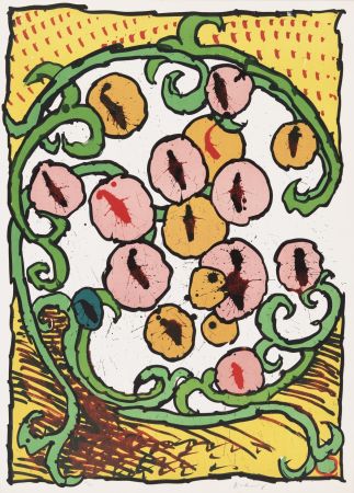 Lithographie Alechinsky - Labyrinthe d’apparat I