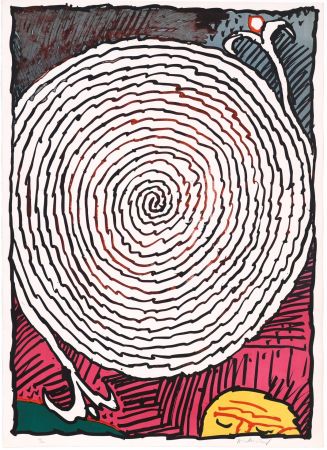 Lithographie Alechinsky - Labyrinthe d’apparat IV