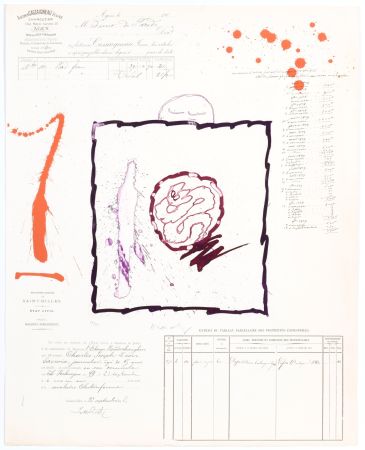 Aquatinte Alechinsky - L’Avenir de la Propriété I