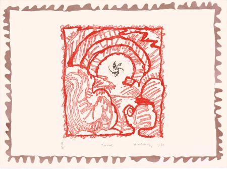 Eau-Forte Alechinsky - Le chien roi – Tunnel