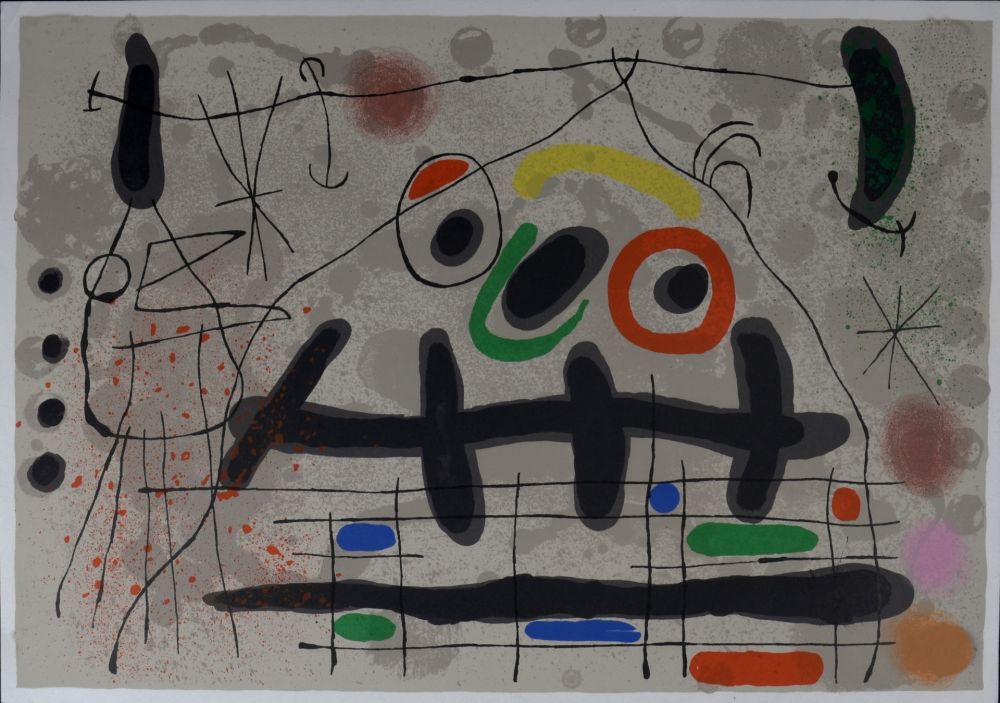 Lithographie Miró - Le Lézard aux plumes d'or #3, 1971