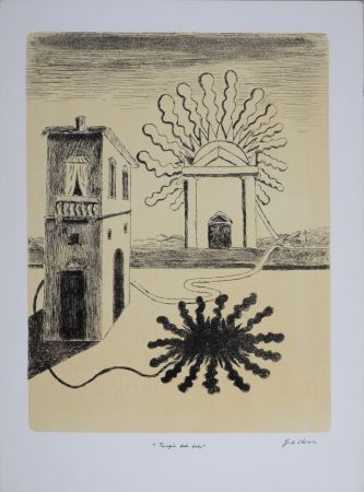 Lithographie Chirico (De) - Le Temple du Soleil