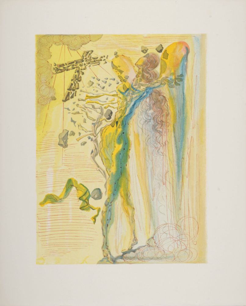 Gravure Sur Bois Dali - L'Eclat des Corps Glorieux, 1963