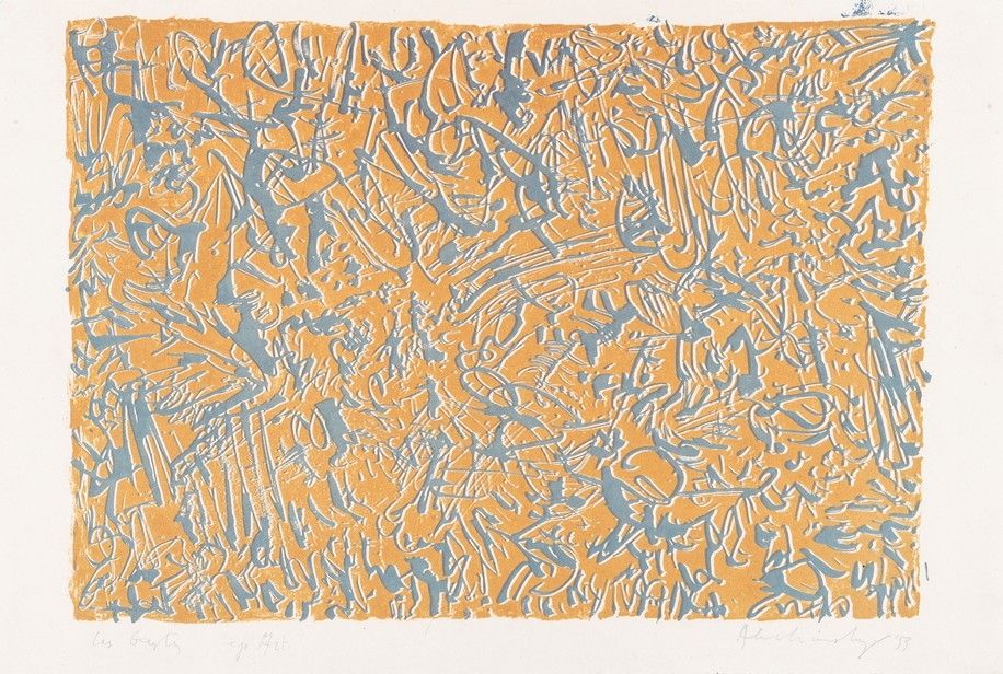 Lithographie Alechinsky - Les gestes