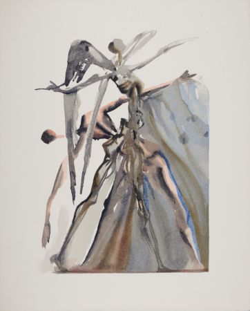 Lithographie Dali - Les Négligents