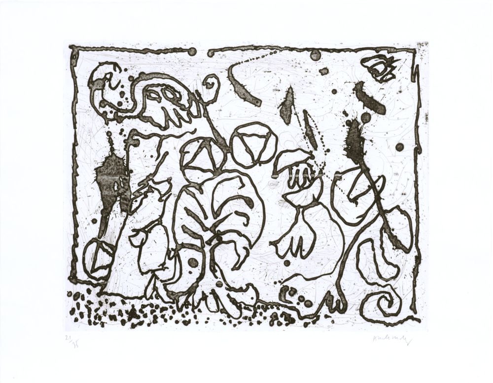 Eau-Forte Alechinsky - Les points sans les i