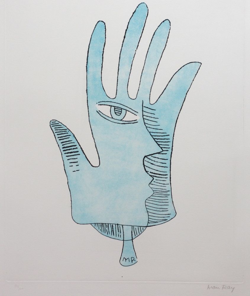Eau-Forte Et Aquatinte Ray - Main Bleue