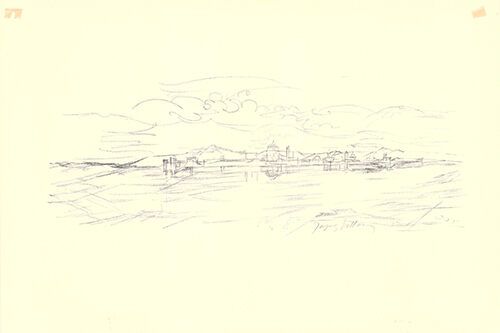 Lithographie Villon - Mantoue (Mantua, Italy)