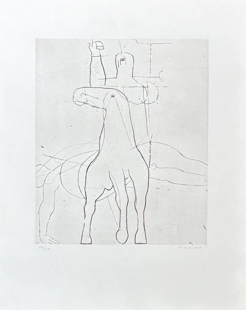 Gravure Marini - Marino Marini (1901-1980) - Giocoliere - etching on paper - 1950