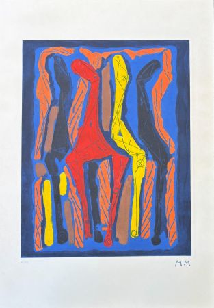 Gravure Marini - Marino Marini (1901-1980) - MARINO FROM GOETHE IV - Color etching and aquatint