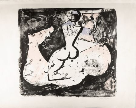 Lithographie Marini - Marino Marini (1901–1980) - Cavallo e cavaliere - lithograph on paper - 1965