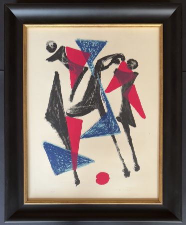 Lithographie Marini - Marino Marini (1901 - 1980) - LE CHEVAL AU MANEGE - Color lithograph on paper - 1953