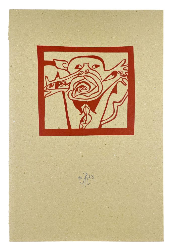 Gravure Sur Bois Müller - MASQUE III