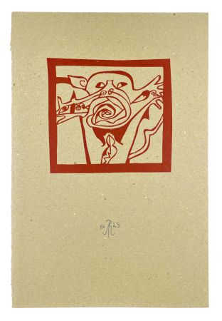 Gravure Sur Bois Müller - MASQUE III