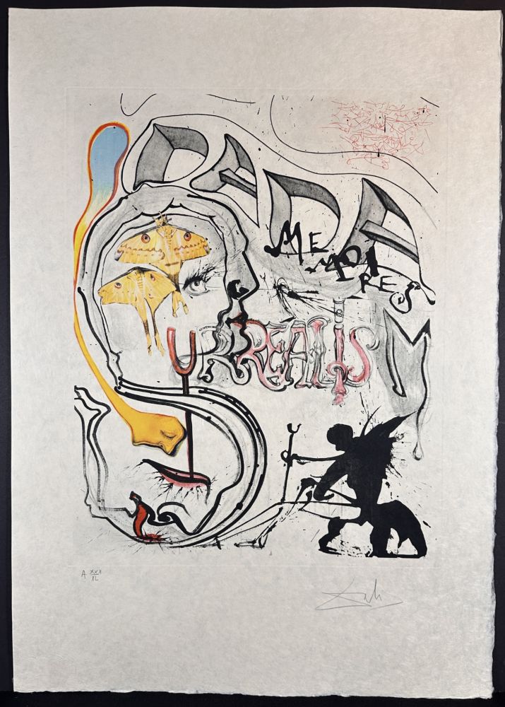 Gravure Dali - Memories of Surrealism Angel of Dada Surrealism