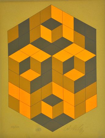 Sérigraphie Vasarely - Microcosmos