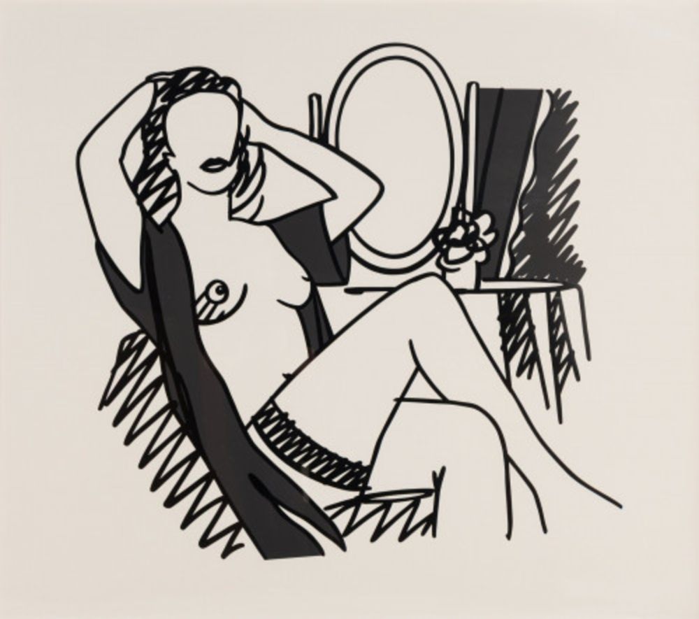 Sérigraphie Wesselmann - Nude and Mirror