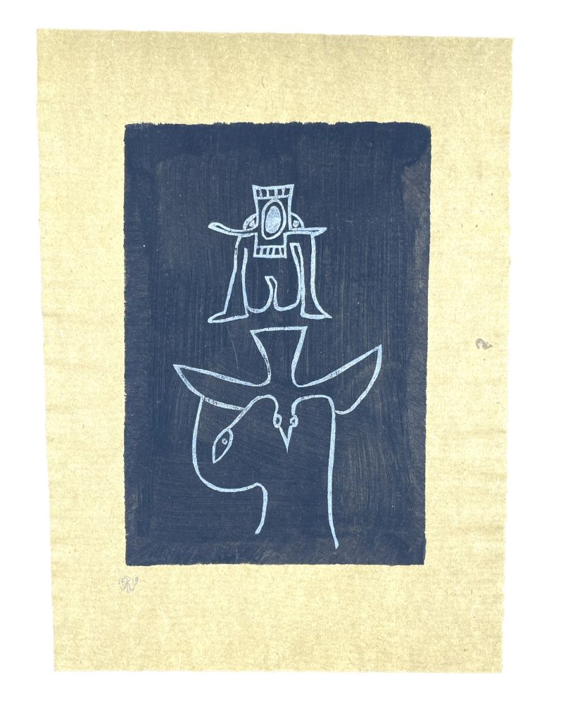 Gravure Sur Bois Müller - OISELEUR I