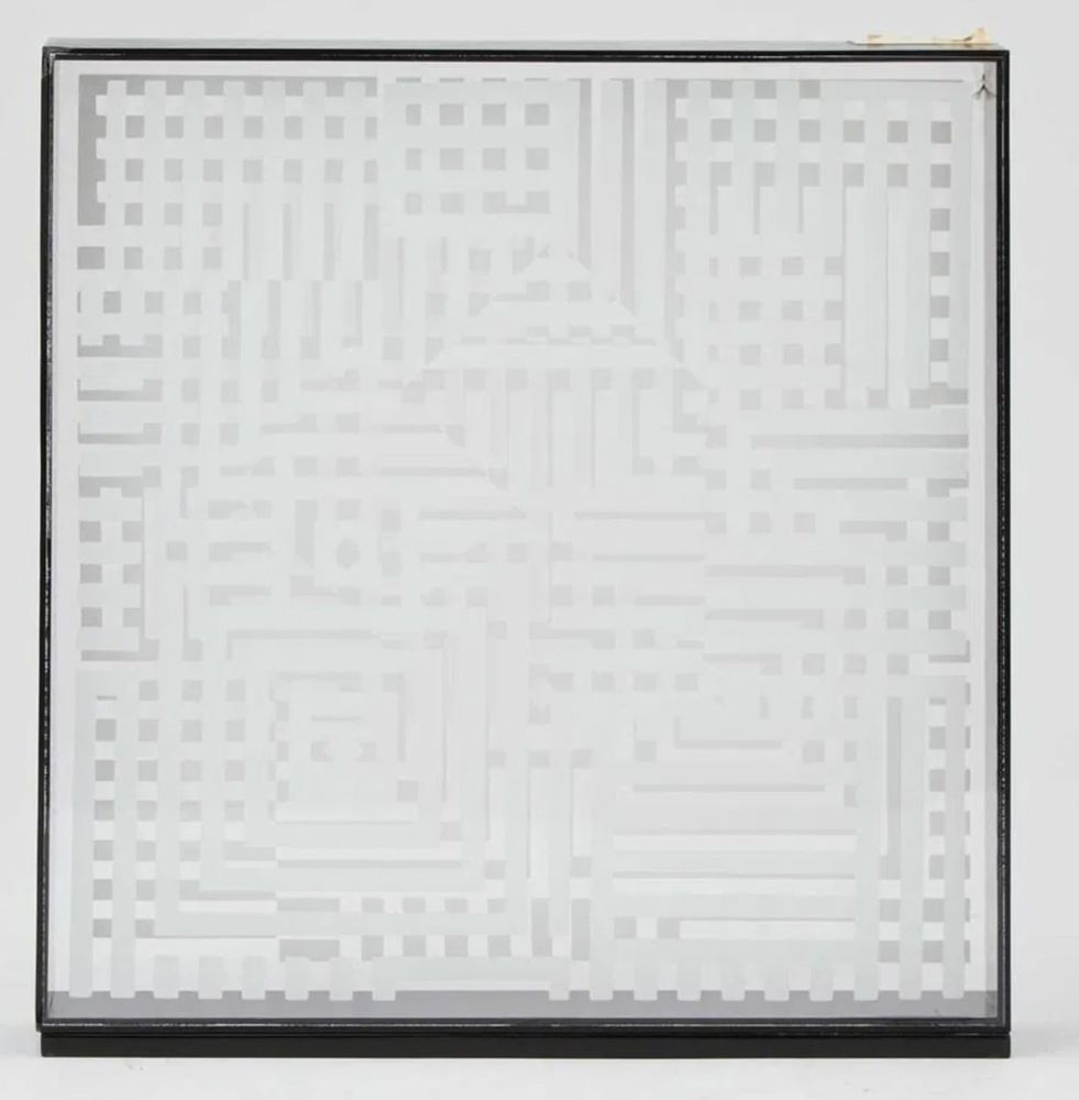 Multiple Vasarely - Omega 25 Blanc