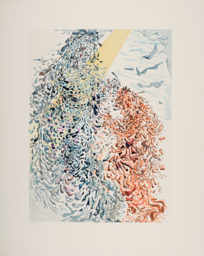 Lithographie Dali - Opposition