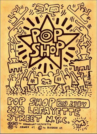 Aucune Technique Haring - Original Illustration for Pop Shop Poster III