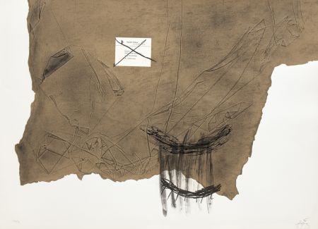 Gravure Tàpies - Papier kraft