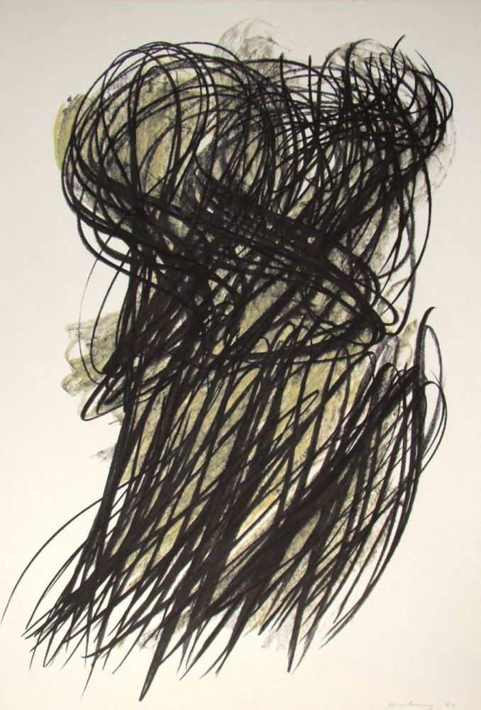 Lithographie Hartung - Pastel P. 1960-166