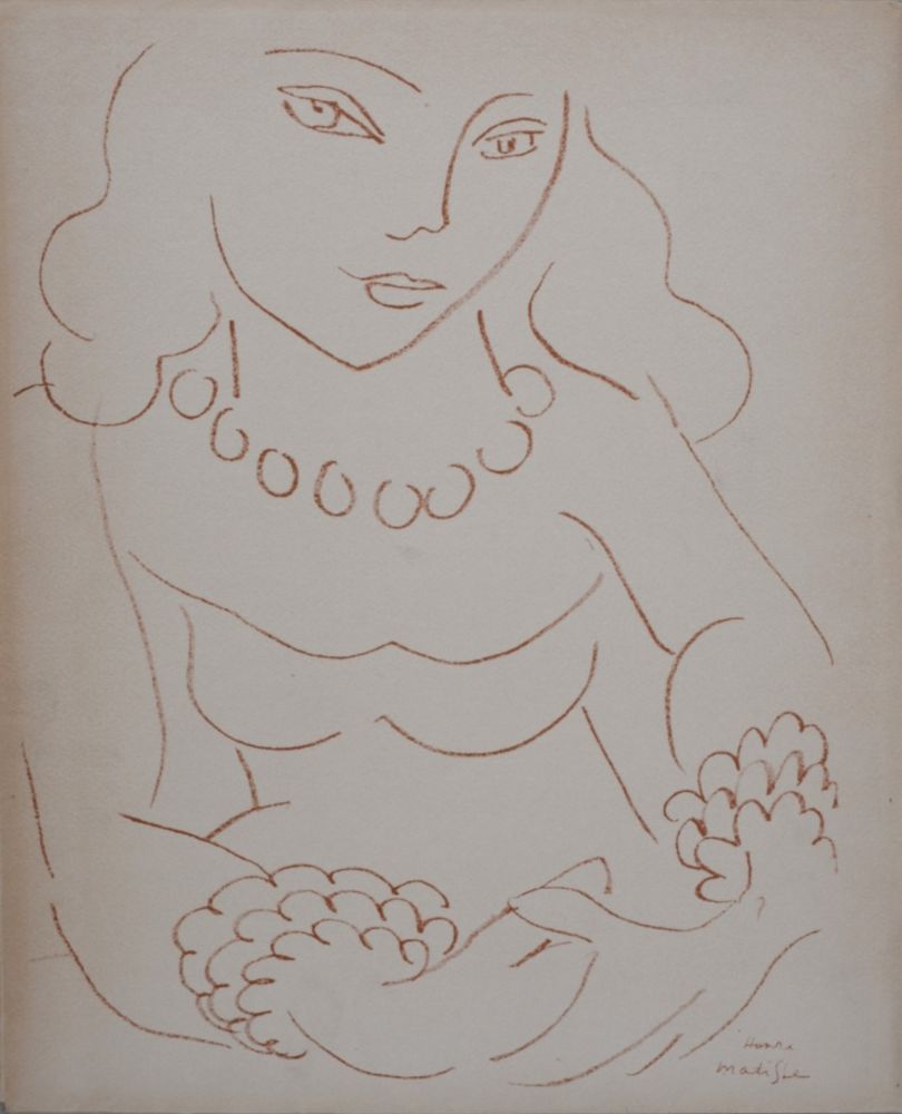 Lithographie Matisse - Portrait de femme