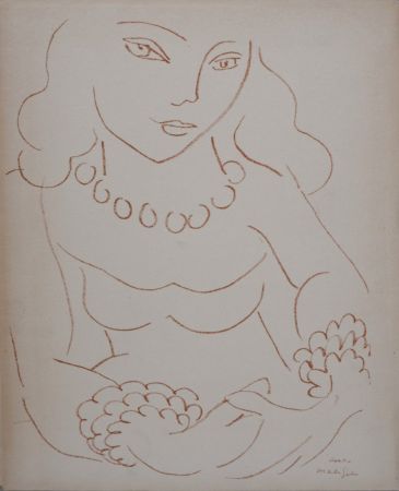 Lithographie Matisse - Portrait de femme