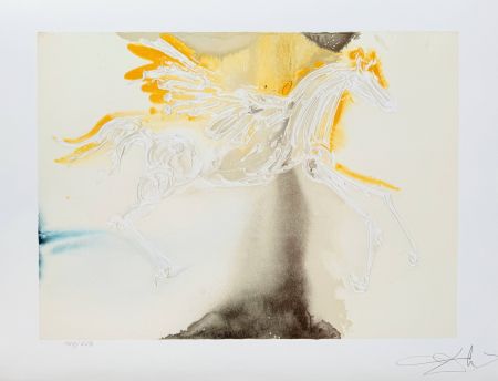 Lithographie Dali - Pégase