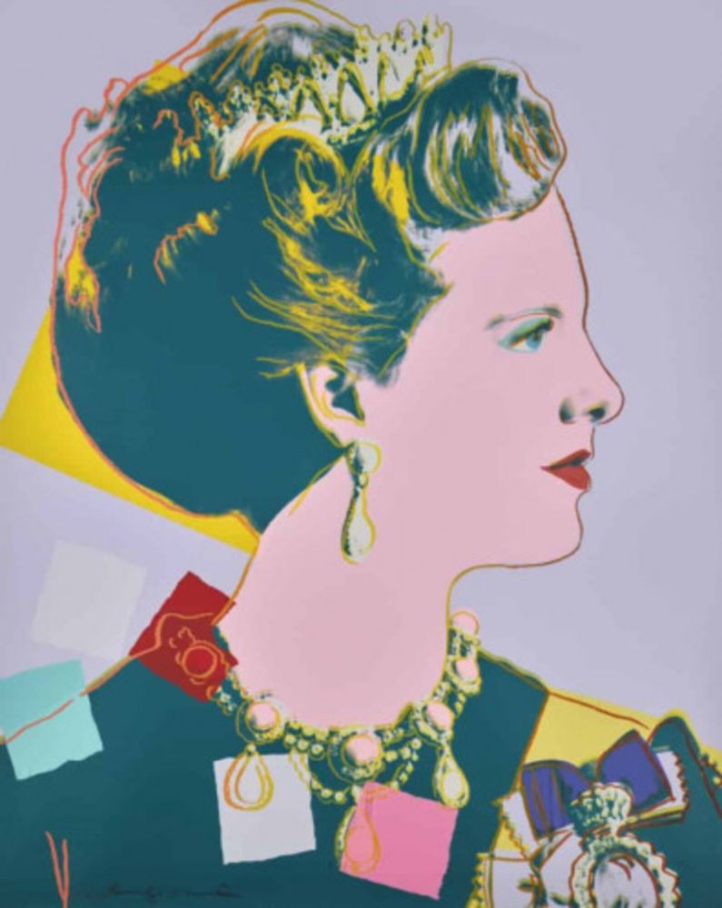 Sérigraphie Warhol - Queen Margrethe II of Denmark, FS II. 342A