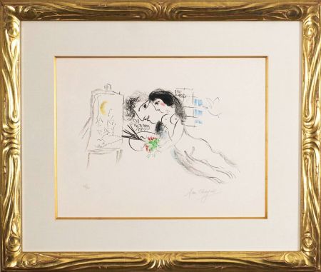 Lithographie Chagall - Rêve familier (Familiar Dream)