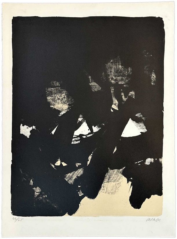 Lithographie Soulages - Sans titre
