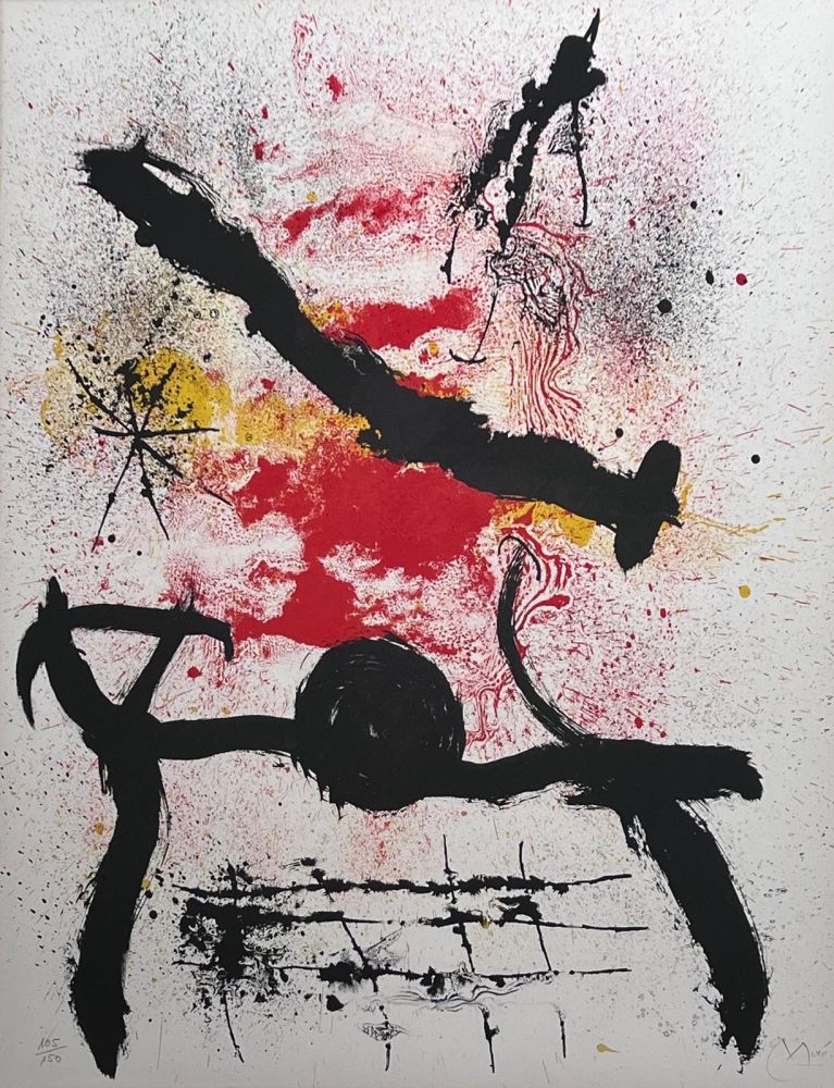 Lithographie Miró - Sans titre