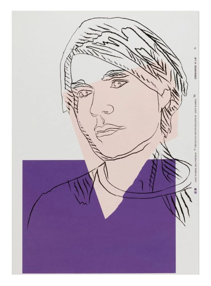 Sérigraphie Warhol - Self-Portrait