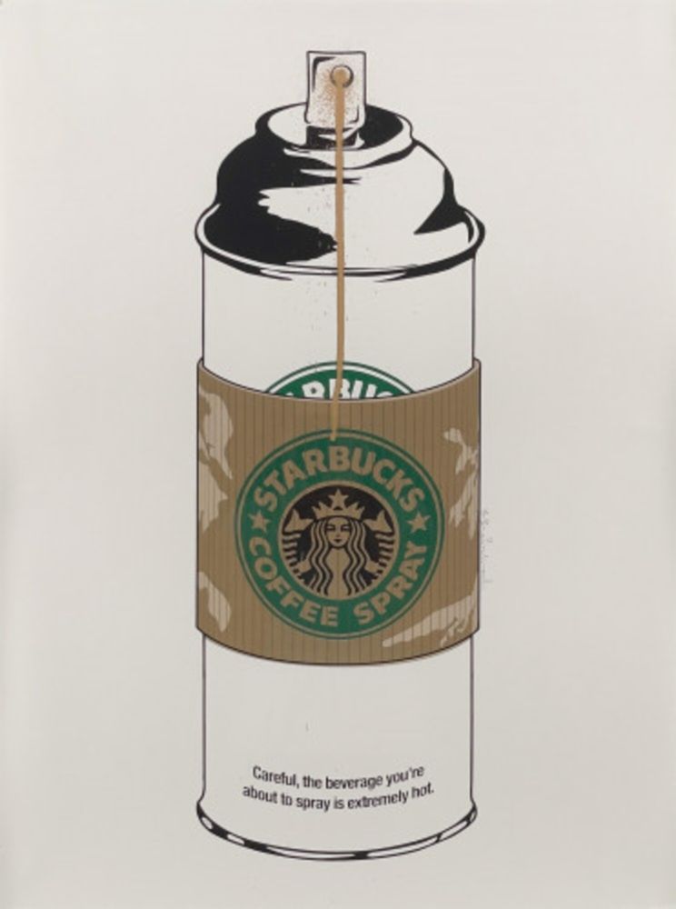 Multiple Mr Brainwash - Starbucks Coffee Spray