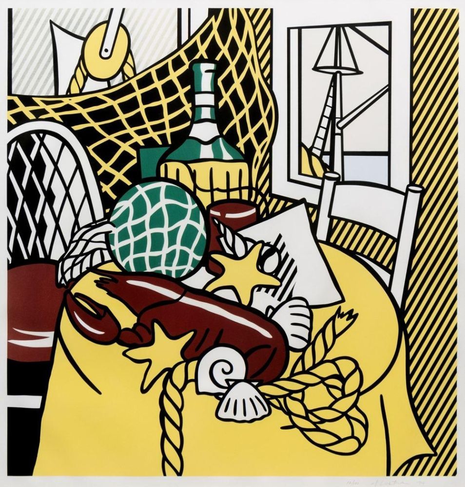 Sérigraphie Lichtenstein - Still Life with Lobster