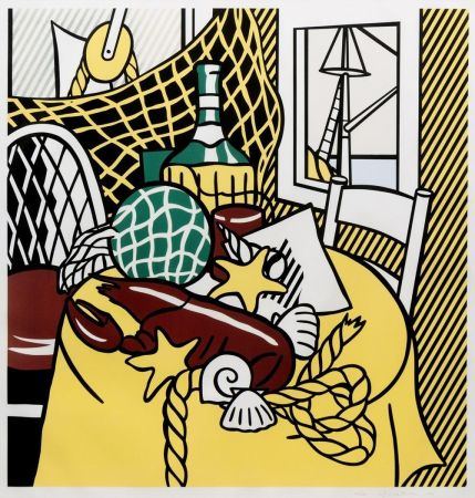 Sérigraphie Lichtenstein - Still Life with Lobster