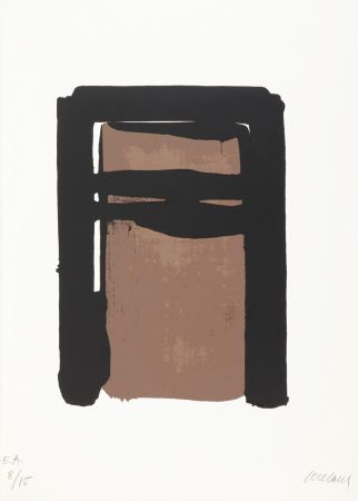 Sérigraphie Soulages - Sérigraphie n°10 