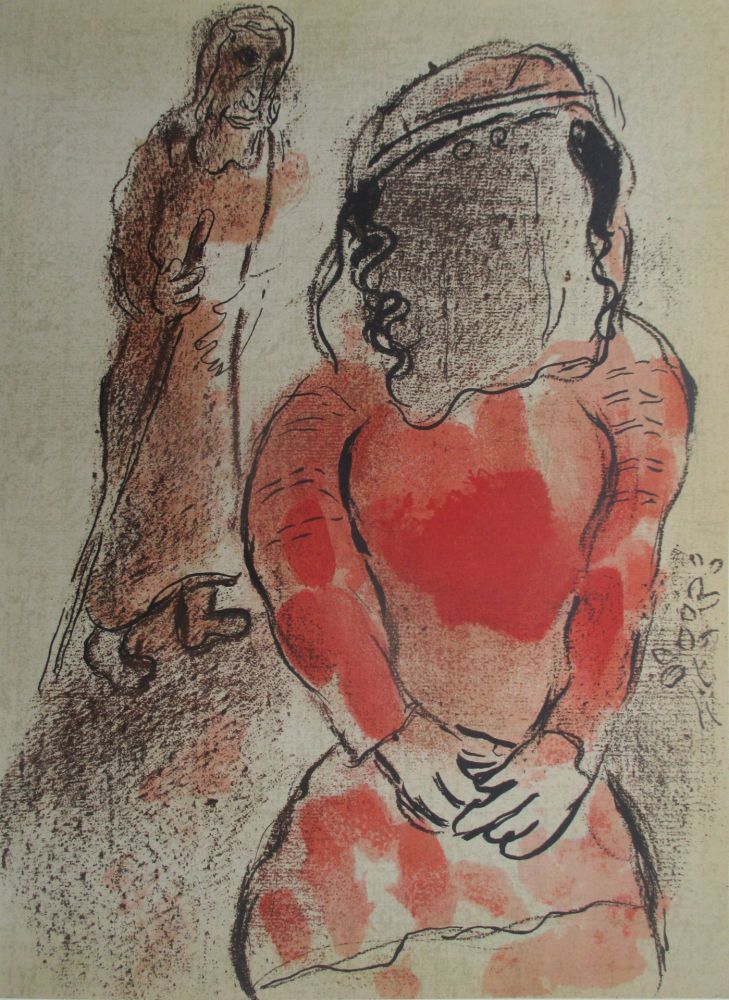 Lithographie Chagall - Tamar Belle fille de Juda/ Tamar daughter in law of Juda