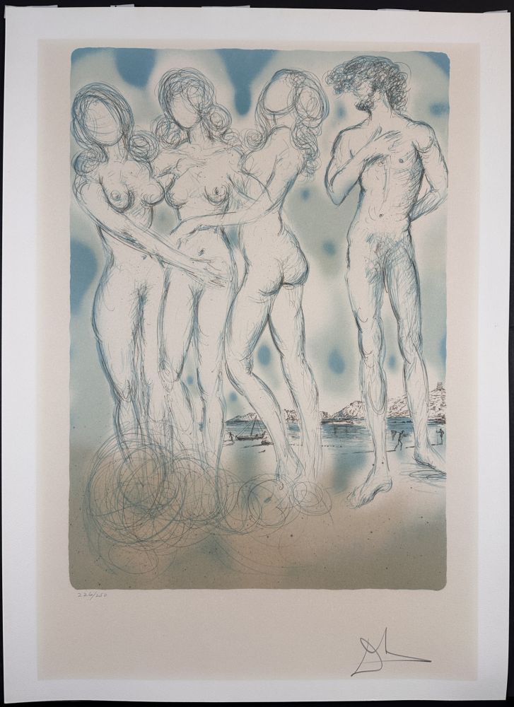 Lithographie Dali - The Judgment of Paris
