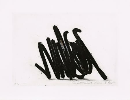 Eau-Forte Venet - Two indeterminate lines 02